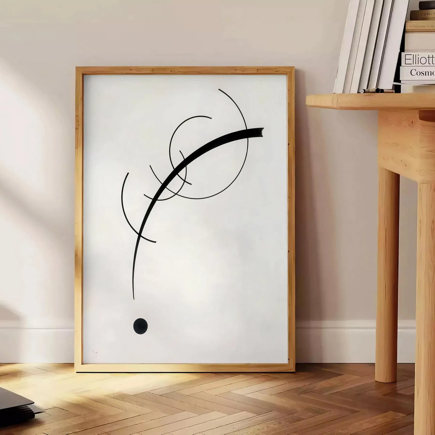 space modern art poster black white touch sophistication decor eye wall ideal gift unframed styles taste
