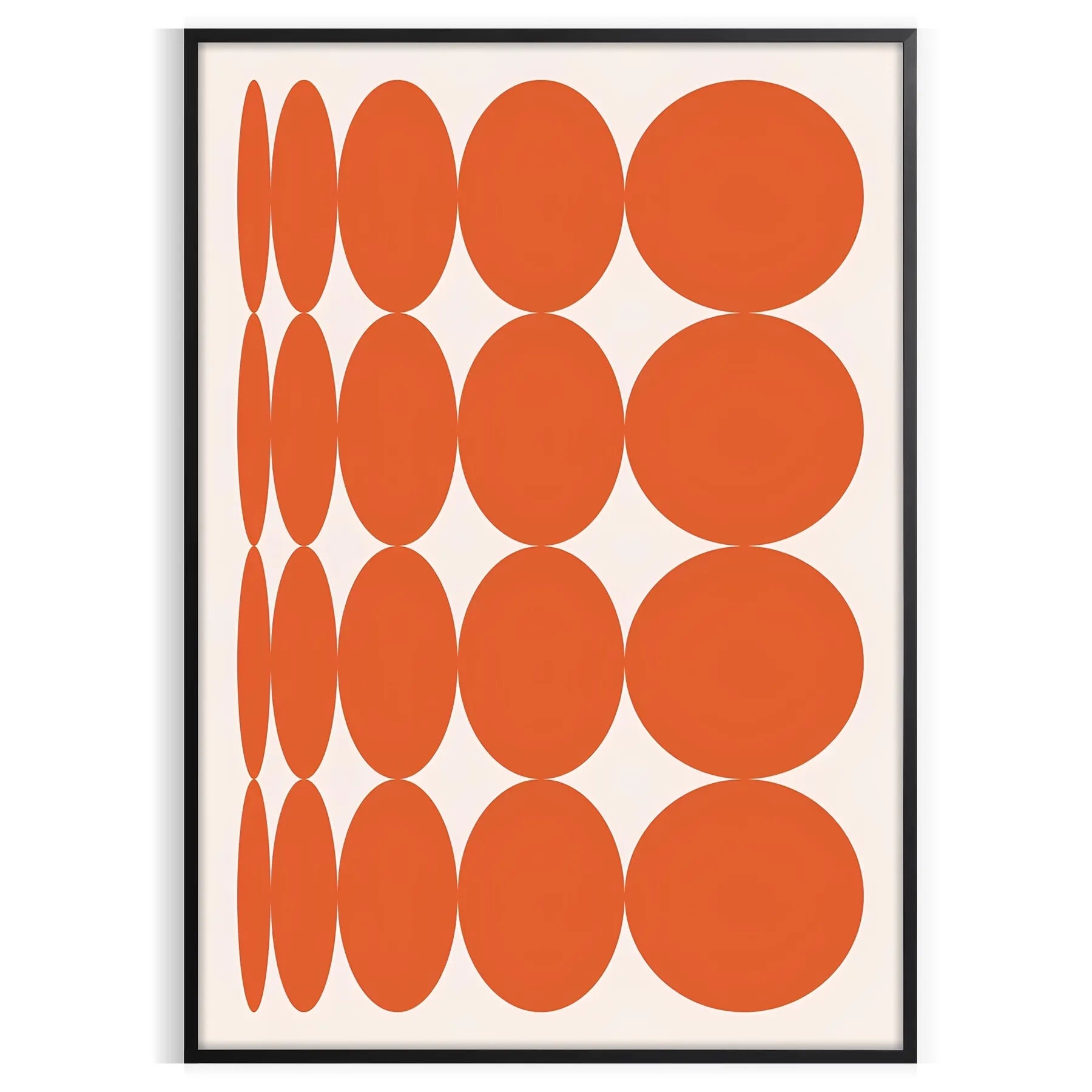 space Modern Art Poster vibrant orange earthy brown tones captivating wall ideal gift lovers contemporary touch room unframed options convenience