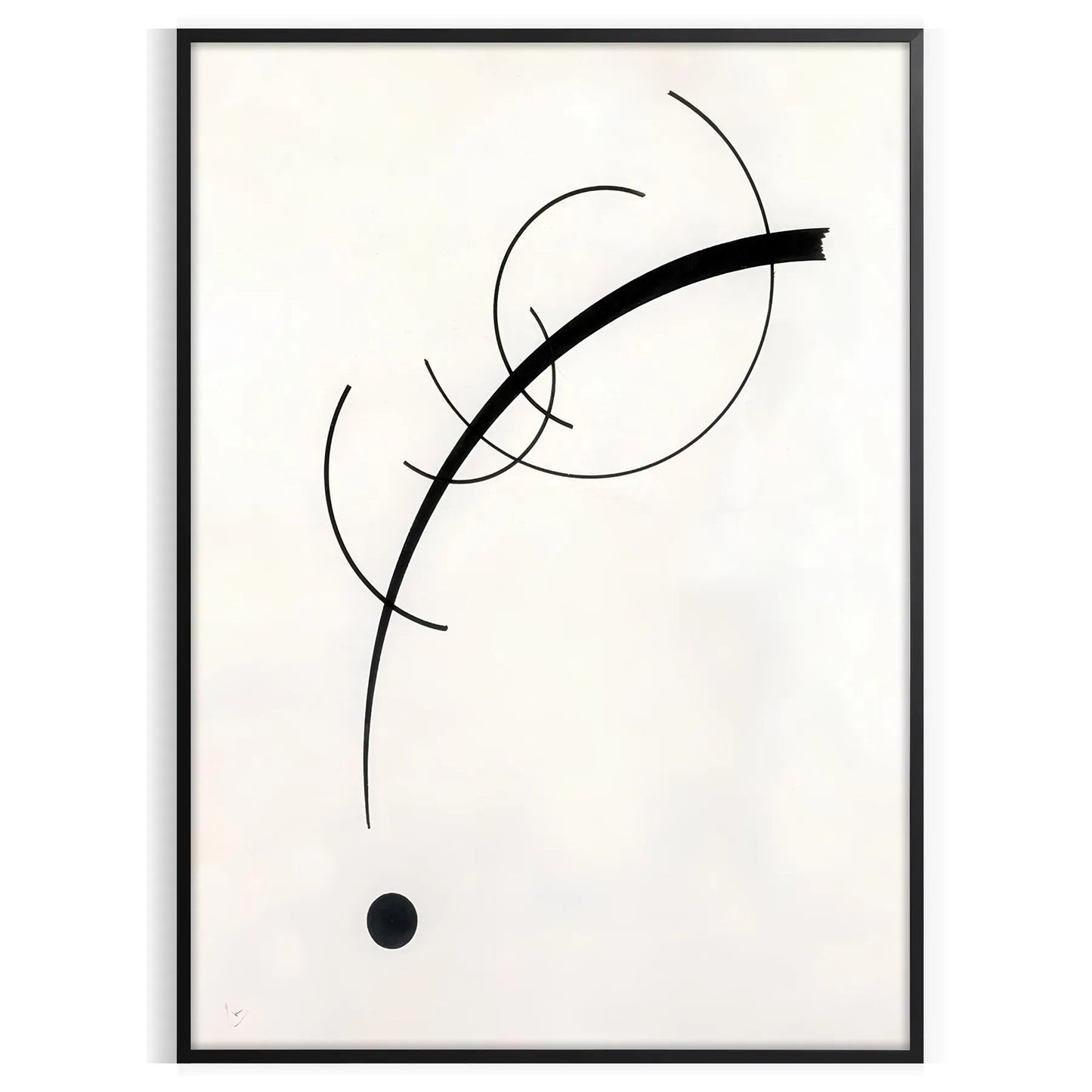 space modern art poster black white touch sophistication decor eye wall ideal gift unframed styles taste