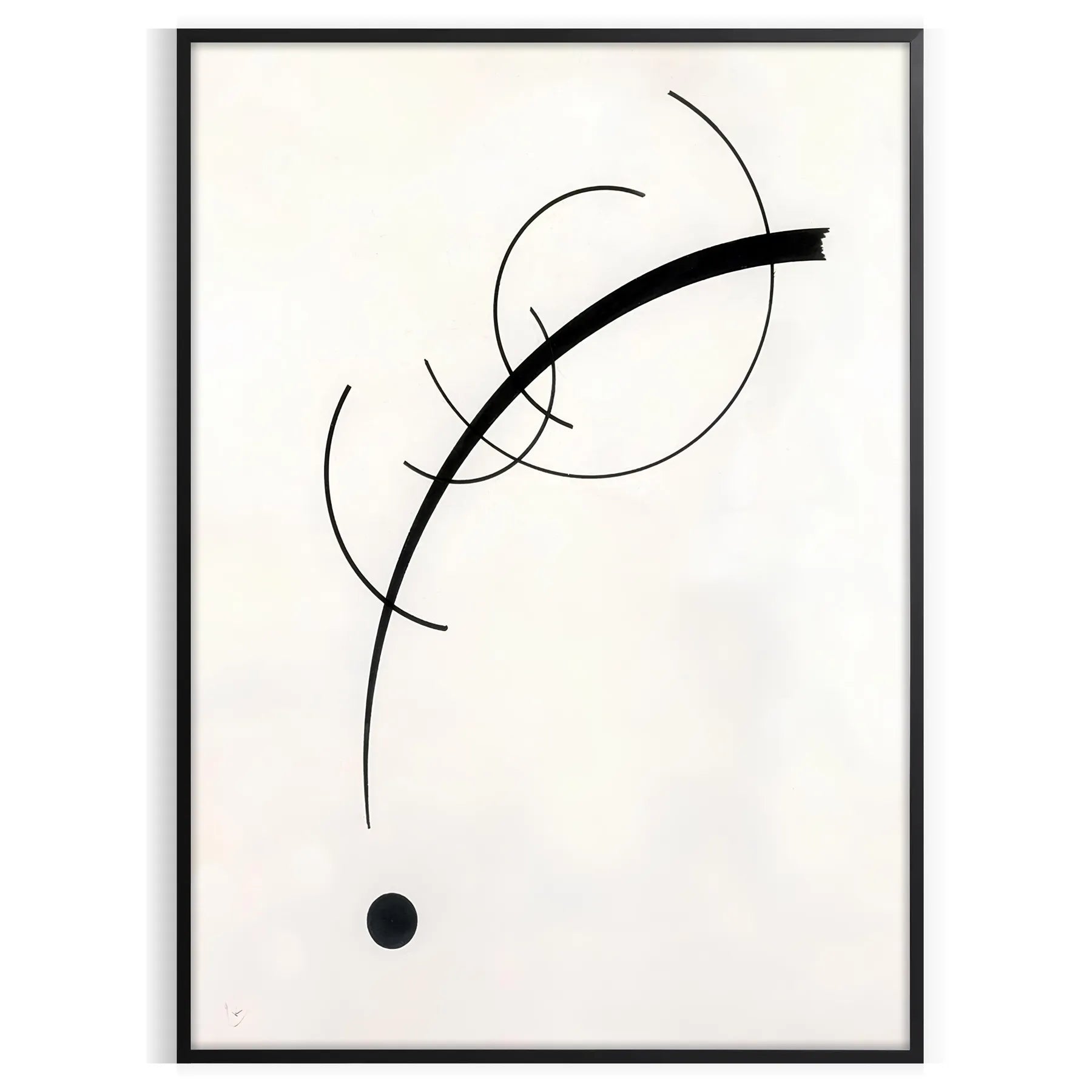 space modern art poster black white touch sophistication decor eye wall ideal gift unframed styles taste