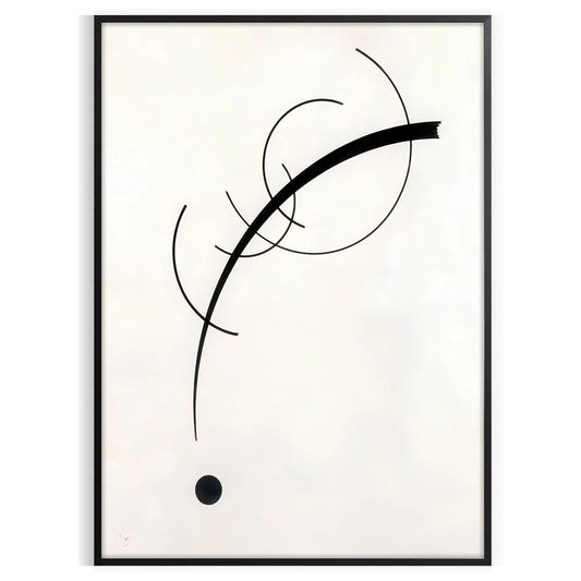 space modern art poster black white touch sophistication decor eye wall ideal gift unframed styles taste