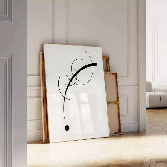 space modern art poster black white touch sophistication decor eye wall ideal gift unframed styles taste